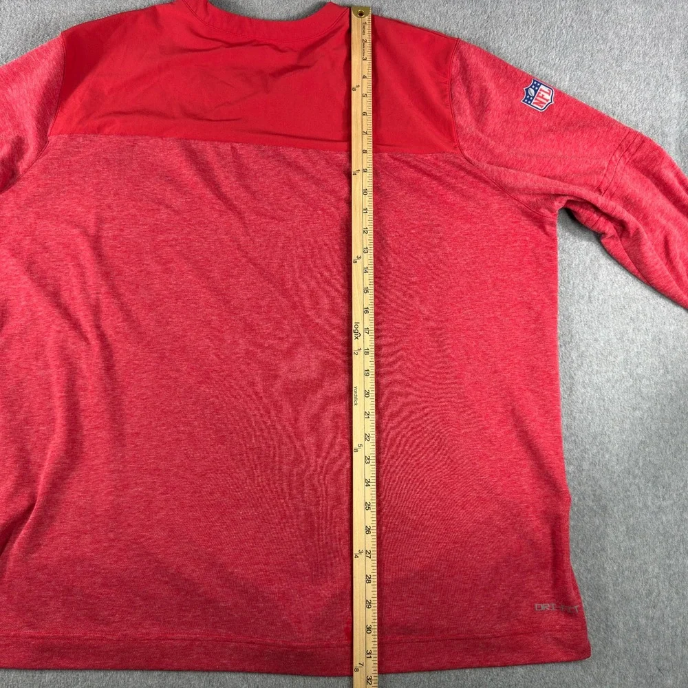 Buccaneers Nike NFL Dri-Fit Pullover Men's XXL Team Issued On-Field 1/4 Zip Crew
